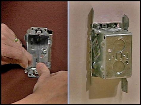 electrical boxes with no studs|install outlet box without stud.